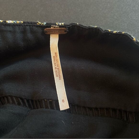 Free People Mini Dress 6/Small Boho Floral Long Sleeve Feminine Cottagecore Cute - Picture 6 of 16